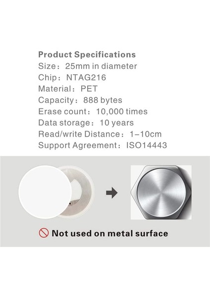 100PCS Nfc NTAG216 Çıkartma NTAG216 Nfc Etiketler Nfc 216 Tag NTAG216 Nfc Kartlar 13.56MHZ Nfc Etiket Etiketleri 888 Bytes Bellek (Yurt Dışından) fırsatları
