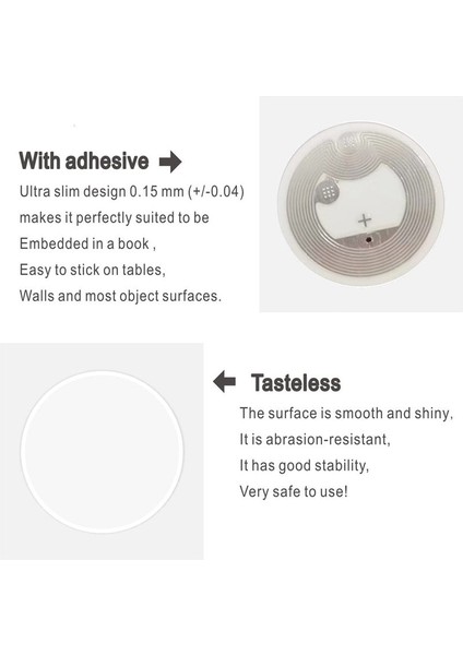 100PCS Nfc NTAG216 Çıkartma NTAG216 Nfc Etiketler Nfc 216 Tag NTAG216 Nfc Kartlar 13.56MHZ Nfc Etiket Etiketleri 888 Bytes Bellek (Yurt Dışından) indirimleri