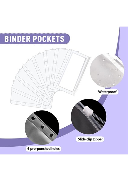 Bütçe Bağlayıcı, Bütçeleme Için Para Organizatör Nakit Zarfları, Fermuar Zarfları ile Bütçe Bağlayıcı, Para Tasarrufu Planlayıcısı Için (Yurt Dışından) indirimleri