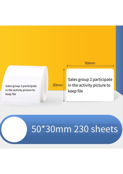 Etiket Maker Bant 50X30MM Su Geçirmez Çıkartma 230 Kağıt Etiketleme B21/B3S Lable Yazıcı Için Kendi Kendine Yapışkanlı Değiştirme (Yurt Dışından) modelleri