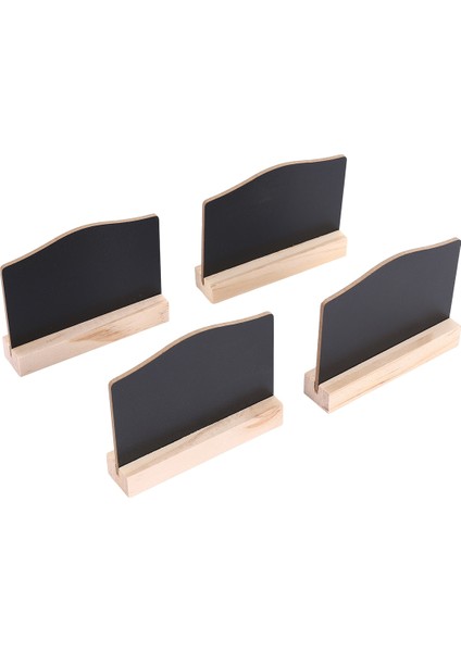 Tebeşir Işareti Için 4 Adet Mini Kara Tahta Tabelaları, Yemek Etiketleri Mesaj Panosu Parti Restoran Düğünü Için Işaretler (Yurt Dışından) fiyatları