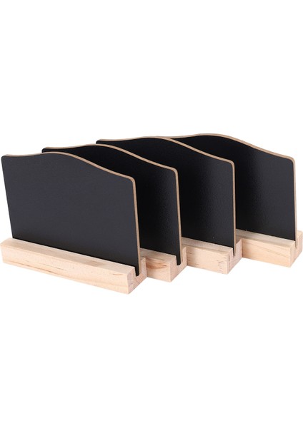 Tebeşir Işareti Için 4 Adet Mini Kara Tahta Tabelaları, Yemek Etiketleri Mesaj Panosu Parti Restoran Düğünü Için Işaretler (Yurt Dışından) modelleri