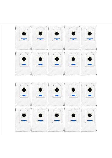 X2 Omni Pro Parçaları Için 20 Adet Yedek Elektrikli Süpürge Toz Torbası (Yurt Dışından)