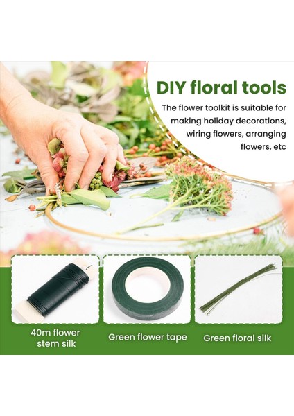 Çiçek Düzenleme Aracı Kiti Çiçek Banda Kök Sargı Yeşil Kök Tel Buket Kök Sarma Çiçek Çiçekçisi Çiçekçi (Yurt Dışından) fırsatları