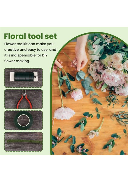 Çiçek Düzenleme Aracı Kiti Çiçek Banda Kök Sargı Yeşil Kök Tel Buket Kök Sarma Çiçek Çiçekçisi Çiçekçi (Yurt Dışından) indirimleri