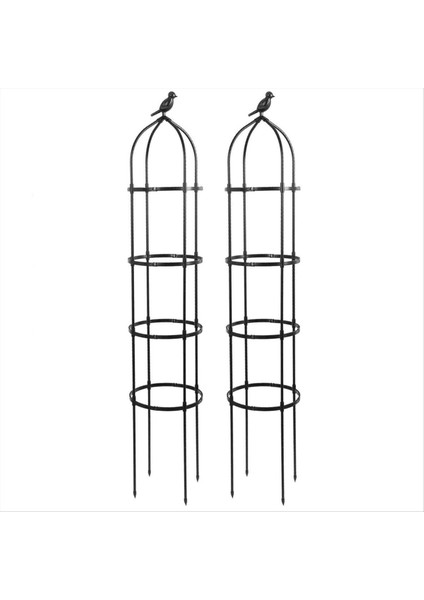 Tırmanma Bitkisi Dikilitaş Kafes, Bahçe Kafes, Tırmanma Asma Bitki Standı, Çiçek Standı, Bitki Kulesi, 2pcs (A) (Yurt Dışından)