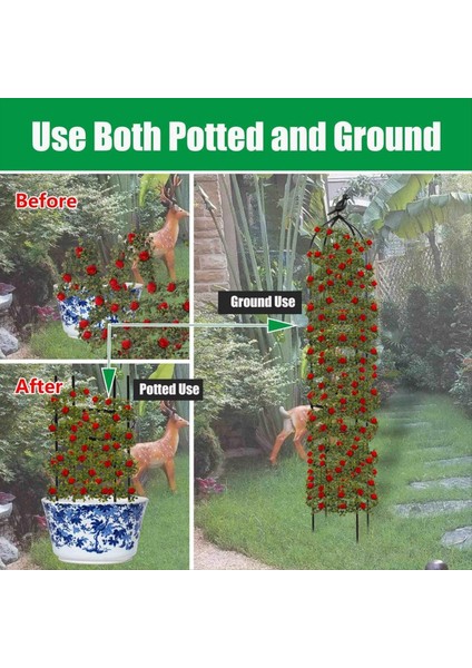 Tırmanma Bitkisi Dikilitaş Kafes, Bahçe Kafes, Tırmanma Asma Bitki Standı, Çiçek Standı, Bitki Kulesi, 2pcs (A) (Yurt Dışından) fiyatları