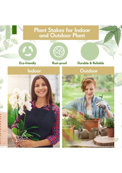 30 Pcs Ayarlanabilir Bitki Destek Peşeri Bahçe Tek Kök Destek Payları Bitki Klipsleri ve Boru 11.8inç Bağlayın (Yurt Dışından) fırsatları