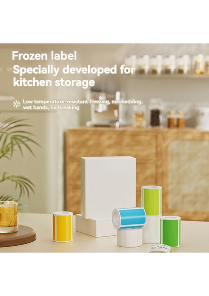 Nıımbot B21/B1/B203/B3S Için Dondurulmuş Etiket Kağıdı Mutfak/dondurucu Dolabı Için Düşük Sıcaklıklara Dirençli (Yurt Dışından) modelleri