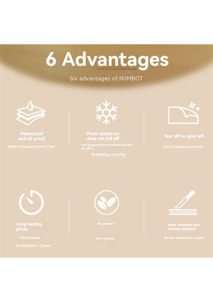 Nıımbot B21/B1/B203/B3S Için Dondurulmuş Etiket Kağıdı Mutfak/dondurucu Dolabı Için Düşük Sıcaklıklara Dirençli (Yurt Dışından) fırsatları