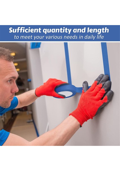 10 Rulo Mavi Boyacı Bandı Duvar Güvenli Boya Bandı 1,2 Inç x 55 Yard (Yurt Dışından) modelleri