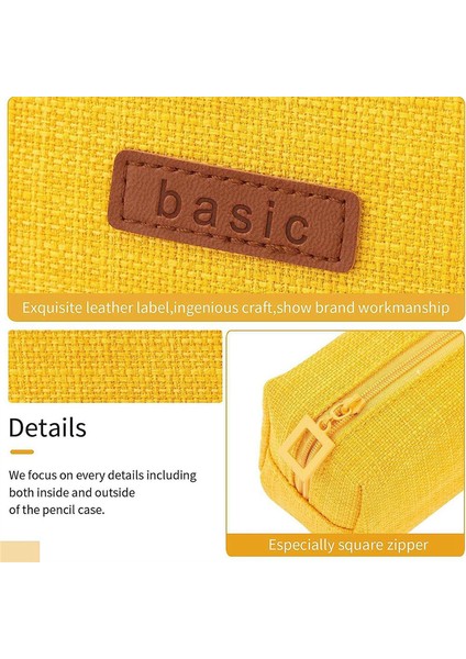 Öğrenci Kalem Çantası Değişim Çantası Kozmetik Çanta Ofis Kırtasiye Depolama Çantası Gençlik Okulları Zencefil Sarı (Yurt Dışından) indirimleri