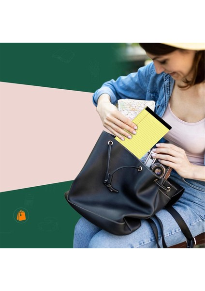 Sarı Not Defterleri 5x8 Not Defterleri, 8 Paket Küçük Not Defterleri Iş Için Delikli (Yurt Dışından) fırsatları