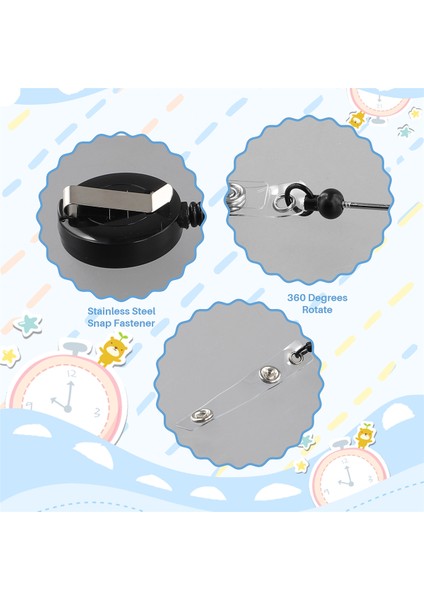 6 Adet Boncuklu Geri Çekilebilir Rozet Makarası Klips Tutucu Klipsli Dıy Hediye (Yurt Dışından) indirimleri