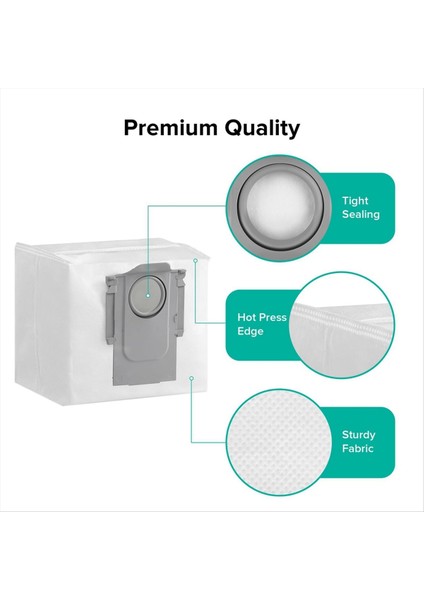 S8 Pro Ultra, S7 Maxv S8+ Robot Süpürgeler Için 6 Parçalı Elektrikli Süpürge Toz Torbası (Yurt Dışından) modelleri