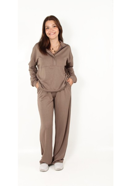 25120 Yarım Fermuar Parçalı Dik Yaka Alt Üst Takım indirimleri