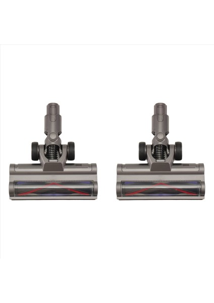 V6 DC58 DC59 DC62 DC72 Elektrikli Süpürgeler Için 2x Elektrikli Zemin Fırçası Başlığı ve LED Toz Işıklı Temizleyici (Yurt Dışından)