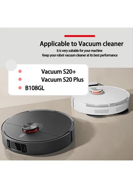 Robot Süpürge S20+ / S10 Plus B108GL B105 B108CN Parçalar Aksesuarlar Filtre Ana Yan Fırça Paspas (Yurt Dışından) modelleri