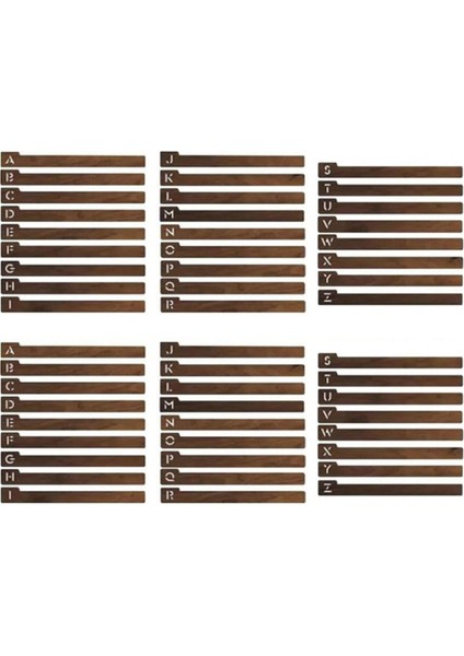 Vinil Kayıt Bölücüler, Kayıt Bölücüler, Alfabetik Vinil Kayıt Depolama Bölücüleri A-Z (2 Set) (Yurt Dışından)