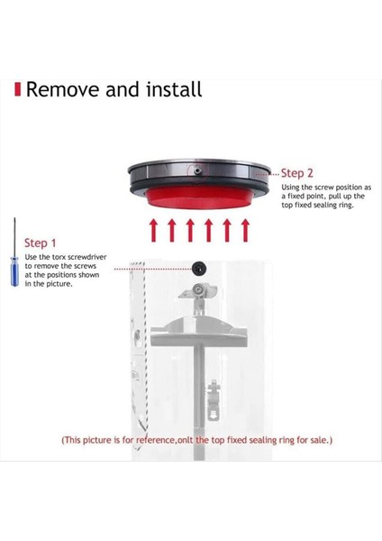 V10 Slim V12 Dijital Elektrikli Süpürge Yedek Parçaları Için Toz Haznesi Kova Üstü Sabit Sızdırmazlık Halkası (Yurt Dışından) fırsatları