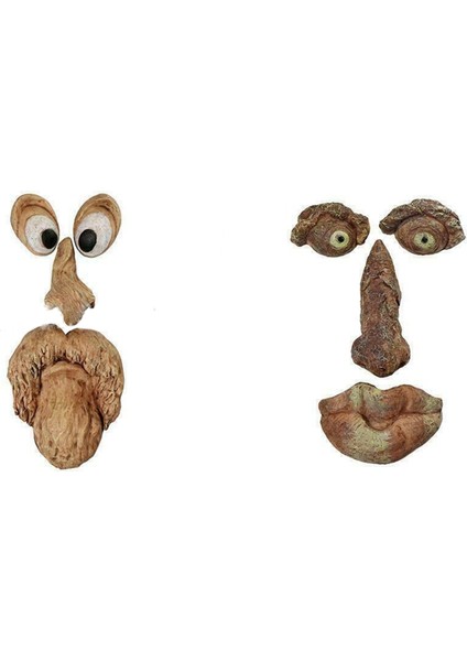 Açık Ağaç Yüz Heykeli, Yaşlı Adam Kabuğu Yoksuk Dekorasyonu, Komik Yard Sanatı, Ağaç Açık Bahçe Sahne (Yurt Dışından)