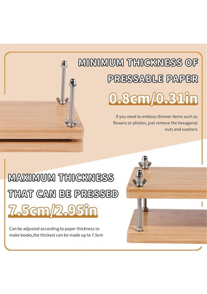 Kitap Basın, Kitap Bağlama Kitleri, Kitap Yapma Malzemeleri, Yeni Başlayanlar Için Kitap Bağlama Kiti Dıy 7.9X11.6 Inç Için (Yurt Dışından) fiyatları