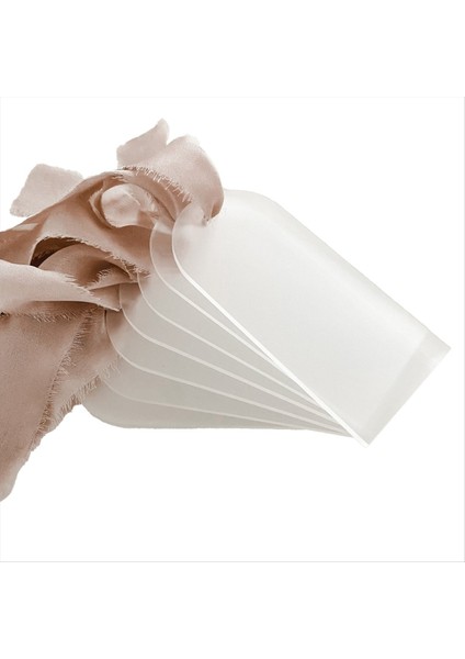 70PCS Buzlu Akrilik Düğün Boş Yer Kartı Clear Arch Hediye Etiket Adı Oturma Grafiği Diy Mark Yer Için (Yurt Dışından)