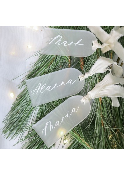 70PCS Buzlu Akrilik Düğün Boş Yer Kartı Clear Arch Hediye Etiket Adı Oturma Grafiği Diy Mark Yer Için (Yurt Dışından) indirimleri