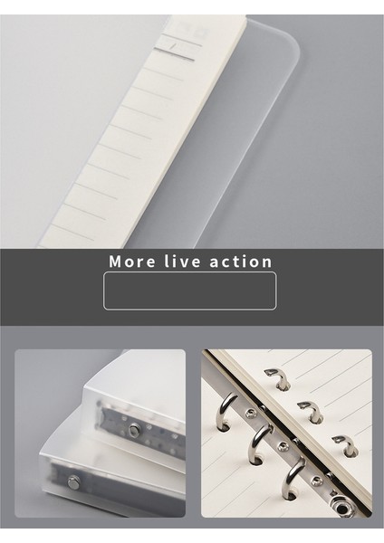 6 Halkalı Bağlayıcı Plastik Dosya Klasörü, Harf Boyutlu Ofis Malzemeleri Için Uygun A5 (Yurt Dışından) indirimleri