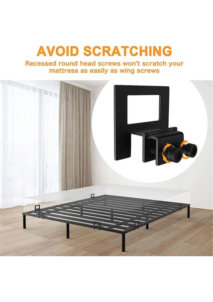 Yatak Çerçevesi Için Kaymayan Yatak Contaları, 6 Adet Yatak Tutucu Yerinde Tutucu, Metal Için Uygun Kayma Önleme (Yurt Dışından) indirimleri