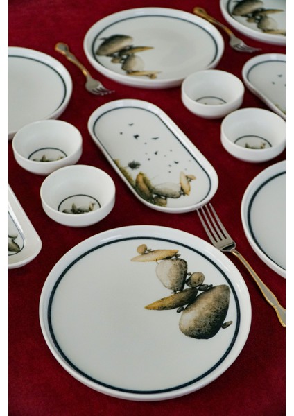 Kayra 16 Parça 6 Kişilik Porselen Kahvaltı Takımı fiyatları