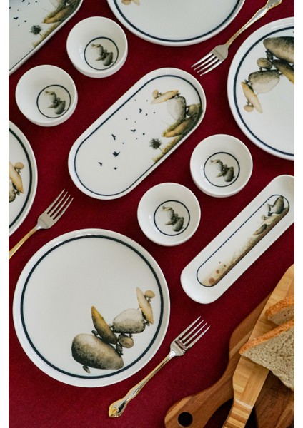 Kayra 16 Parça 6 Kişilik Porselen Kahvaltı Takımı fırsatları