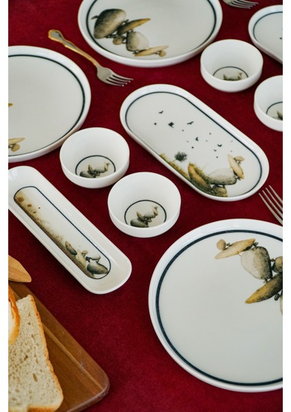 Kayra 16 Parça 6 Kişilik Porselen Kahvaltı Takımı indirimleri