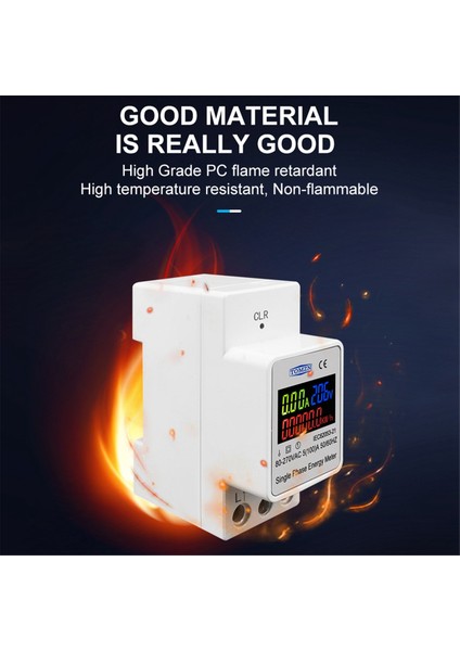 Tomzn 3ın1 Dın Ray Ac 110V 220V 100A Voltaj Akım Kwh Elektrik Enerji Monitörü Ölçer Volt Amp Voltmetre Ampermetre Wattmetre (Yurt Dışından) fiyatları