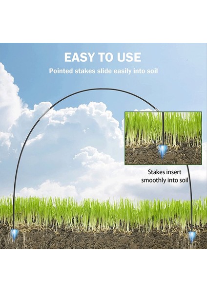 18PCS Netting Tüneli Için Bahçe Çemberleri, Bahçe Çember Çember Çerçeve Esnek Tünel Kemeri Koruma Koruma Çemberleri (Yurt Dışından) fırsatları