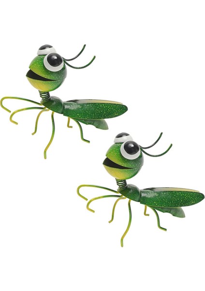 Böcek Metal Duvar Sanatı, 3D Keçiboynuzu Metal Duvar Heykeli, Dış Duvar Dekoru Çit Dekorasyonu 2 Bahçe Seti Için (Yurt Dışından) fiyatları