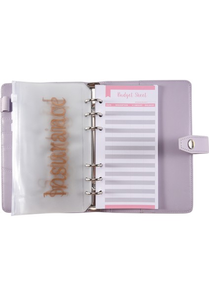 Fermuar Zarfları ile Bütçe Bağlayıcı, Bütçeleme Için Nakit Zarflar, Nakit Için Para Organizatörü, Para Zarfları Bütçe Sayfası B (Yurt Dışından)