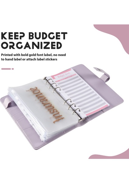 Fermuar Zarfları ile Bütçe Bağlayıcı, Bütçeleme Için Nakit Zarflar, Nakit Için Para Organizatörü, Para Zarfları Bütçe Sayfası B (Yurt Dışından) fırsatları