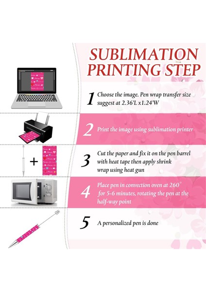 60 Adet Süblimasyon Boncuklu Tükenmez Kalemler Metalik Siyah Mürekkep Kalemler (Yurt Dışından) fırsatları