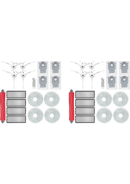 Qrevo Pro / Maxv S P10 Robot Süpürge Fırça Filtre Paspas Toz Torbası Için 2 Set (Yurt Dışından)