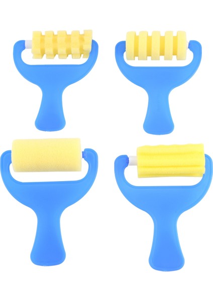 4pcs Seti Sünger Boya Roller Fırça Diy Çocuklar Boyama Fırçaları Çocuk Sanat Zanaat Boyama Aracı (Yurt Dışından) fiyatları