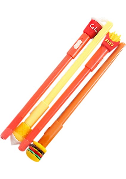 4pcs/set Sevimli Parlak Jel Kalem Kırtasiye Sevimli Kawaii Işık Kalemleri Okul Ofis Malzemeleri (Yurt Dışından)