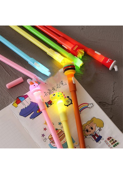 4pcs/set Sevimli Parlak Jel Kalem Kırtasiye Sevimli Kawaii Işık Kalemleri Okul Ofis Malzemeleri (Yurt Dışından) fiyatları