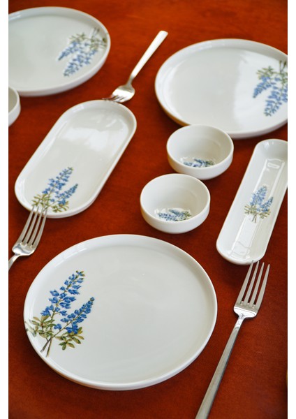 Hazeran 16 Parça 6 Kişilik Porselen Kahvaltı Takımı