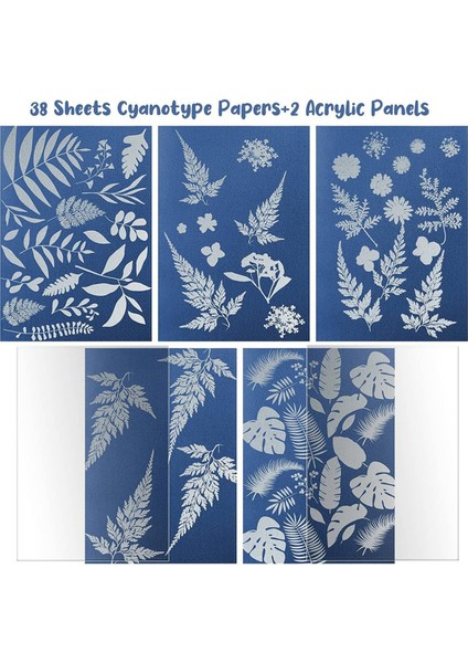 38 Yaprak Siyanotip Kağıdı A5 Güneş Baskı Kağıdı Kiti (Yurt Dışından) modelleri