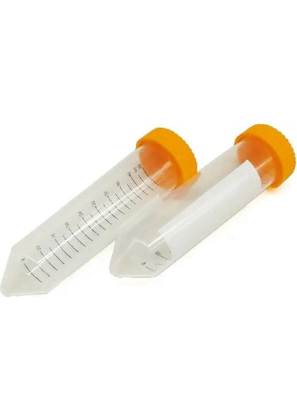50 Adet Konik Santrifüj Tüpü 50ML Vidalı Kapaklı Alt Test Tüpleri (Yurt Dışından)