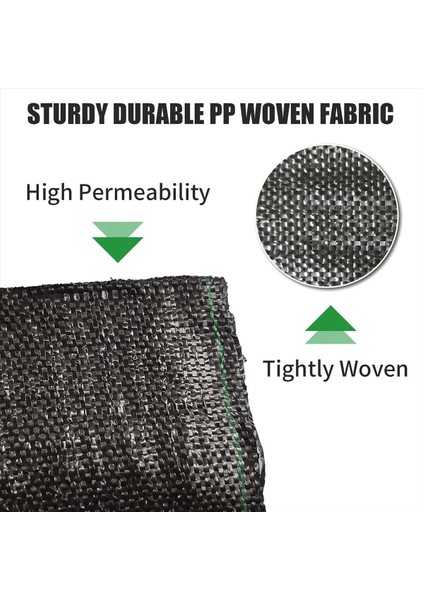 3 Inçlik Ekim Delikli Yabani Ot Bariyer Peyzaj Kumaş, Yabani Ot Bariyer Kumaş 3.3 Ft x 11.8 Ft Ot Blok Bahçe Mat (Yurt Dışından) indirimleri