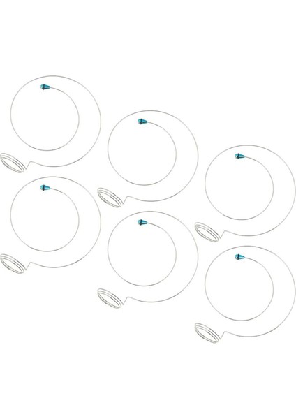 6 Adet Büyüteç Loupe Tutucu Gözlemcileri Kuyumcular Loupe Lens Kafa Bandı Loupe Kordon Tutucular Paslanmaz Çelik Tel (Yurt Dışından)