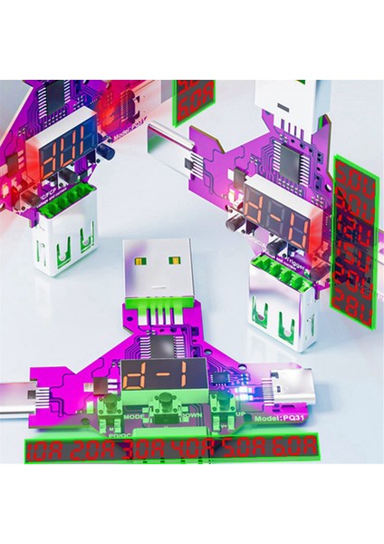 2 Pd3.1 28V Hızlı Protokol Şarj Tetik Yasalı Voltmetre Qualcomm Qc Pd 5V 9V 12V 15V 20V Tetik Voltaj Dedektörü (Yurt Dışından) fırsatları