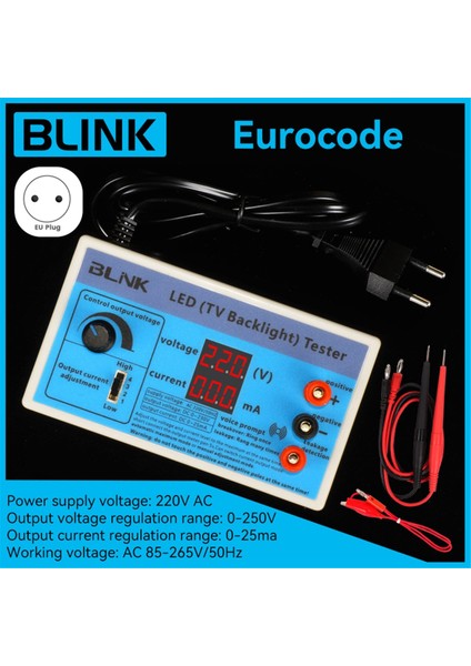 Bink Tv Backlight Tester Metre 0-230V Çıkış Çok Amaçlı LED Lamp Strıp Bonda Test Ölçüm Teftiş Aracı Ab Fişi (Yurt Dışından) fiyatları